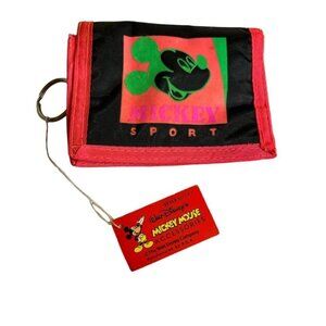 Vintage Walt Disney's Mickey Mouse Accessories Mickey Sport Wallet | NWT